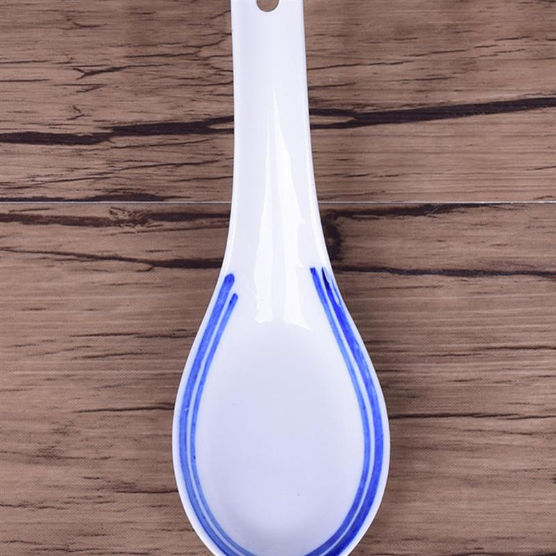 5 tk mugav keraamiline lusikas, multifunktsionaalne Hiina stiilis kühvel, pudru lusikas lauanõud supilusikas kodurestorani jaoks