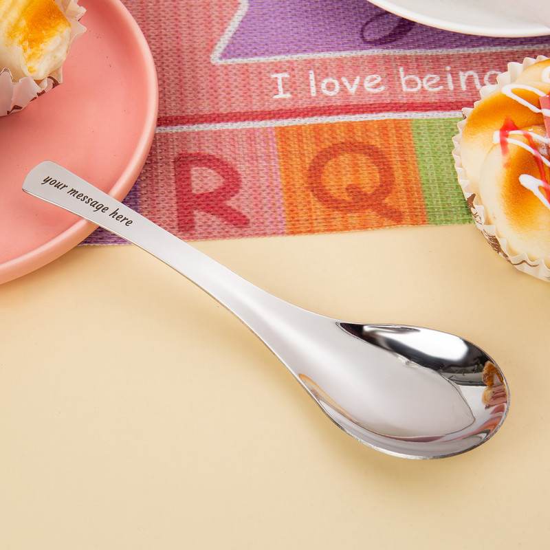 Isikupärastatud isetegemine roostevabast terasest tasuta kohandatud graveeritud kohvilusika kahvliga jõuluköögi tarvikud lauanõude kaunistus