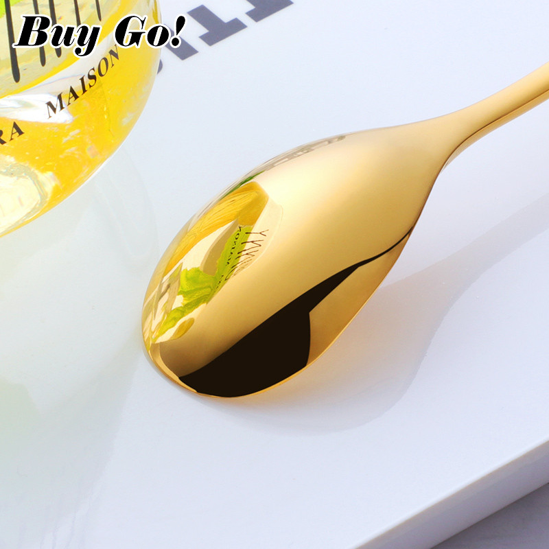 Žlica za led od nehrđajućeg čelika s kratkom drškom Šarene kuhinjske žlice za miješanje hladnih napitaka Voće Sladoled od kave Mala žlica za desert 1 KOM