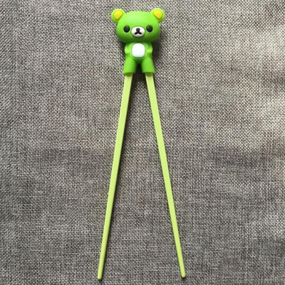 1 pora įvairiaspalvių mielų meškiukų pandų kačių mokymosi lavinimo lazdelės vaikams, kiniškų lazdelių besimokančiųjų dovanos