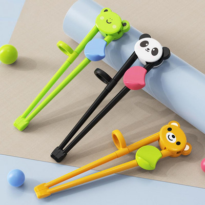 1 чифт многоцветни сладко мече панда котка обучаващи пръчици за деца за деца китайски подаръци за обучаващи се пръчици
