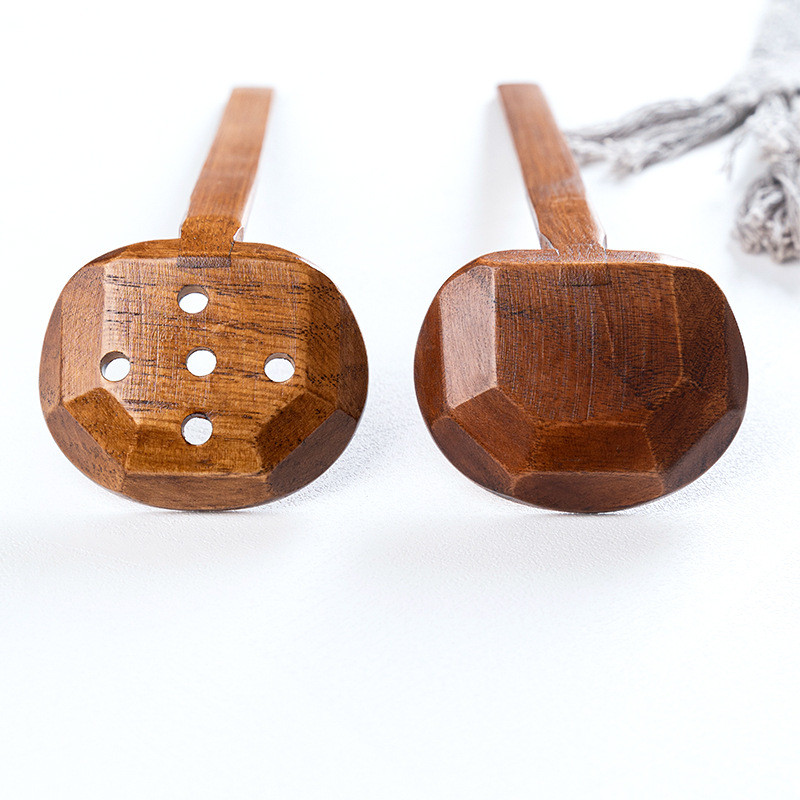 1 kom žlica za juhu od ramena, japanska žlica za juhu s rezancima s rupama, drvena kuhinjska velika žlica, posuđe za kuhanje