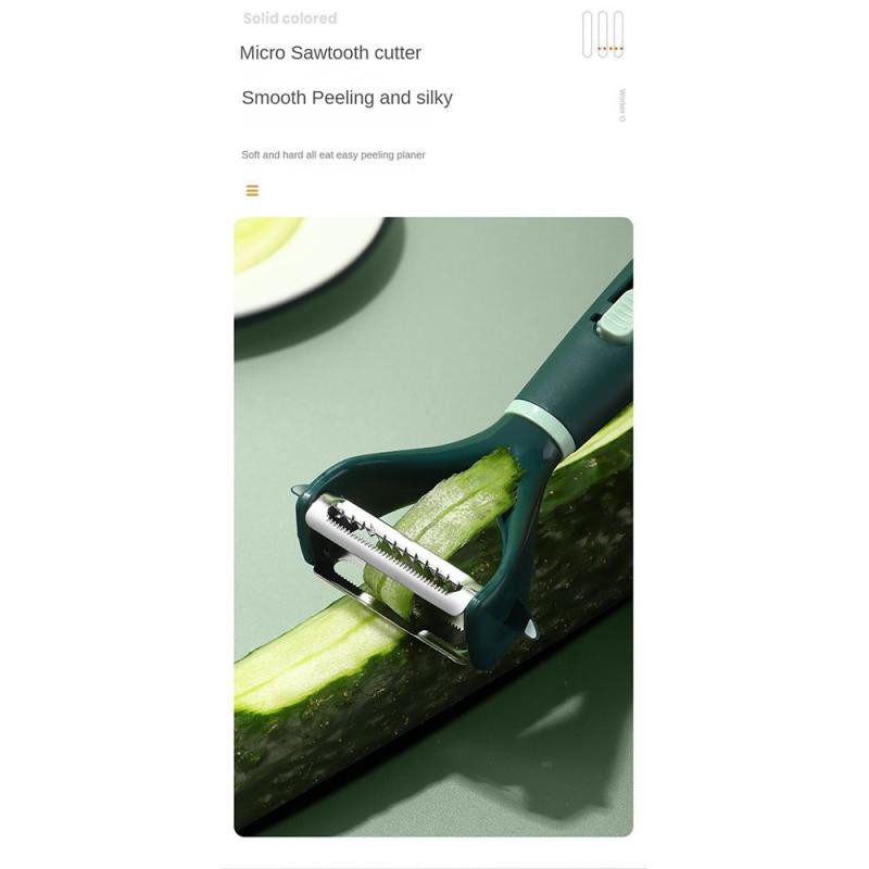 Roostevabast terasest 2-ühes koorimisnuga Multifunktsionaalne puuviljakaabits Mitmeotstarbeline puuviljamelonite hööveldamise koorija Köögiviljatööriist