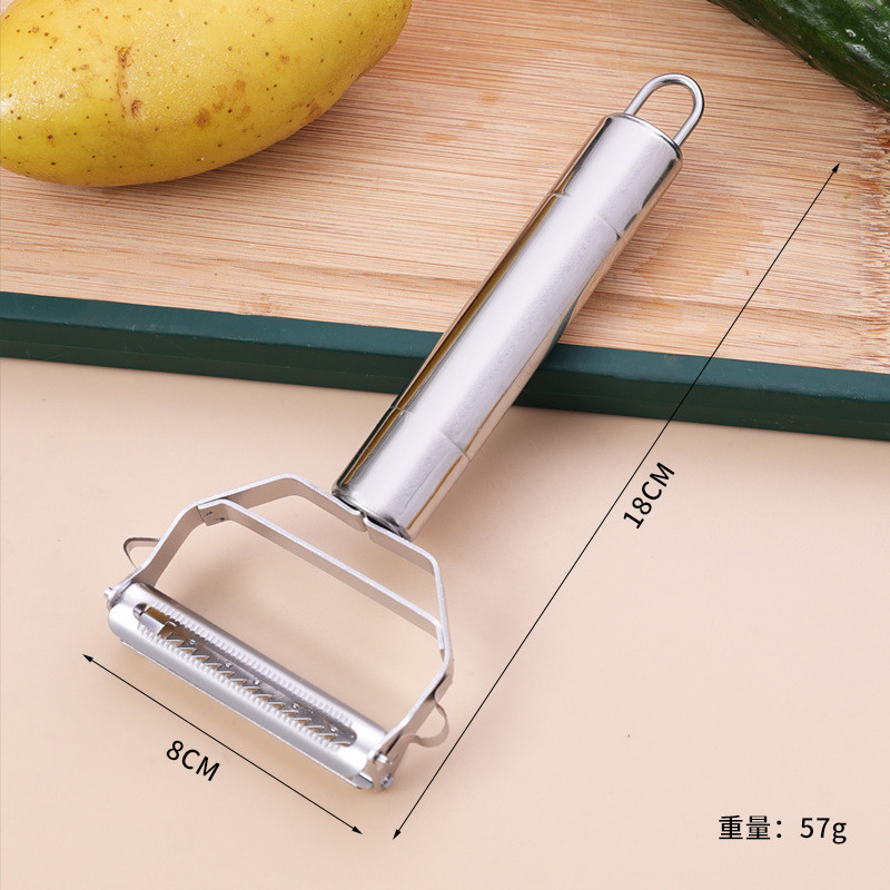 Višenamjenska ljuštilica od nehrđajućeg čelika, ribež za povrće, voće, krumpir, krastavac, prijenosni oštri alat za kuhinjske dodatke