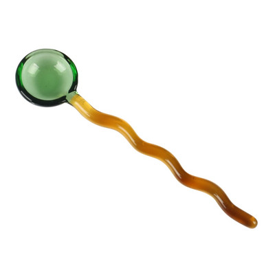 UBBT kõrge boorsilikaatklaasist lusikaga värviline kohvisegamisvarras loominguline jäätise magustoidu moosikulp kodurestorani kohvikusse