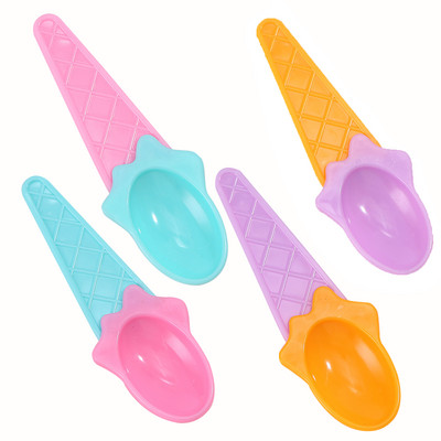 4tk Macaroni värviline jäätiselusikas armas pudinglusikas magustoidulusikas lauanõud laste lusikas armas maitselusikas jäätise tööriist
