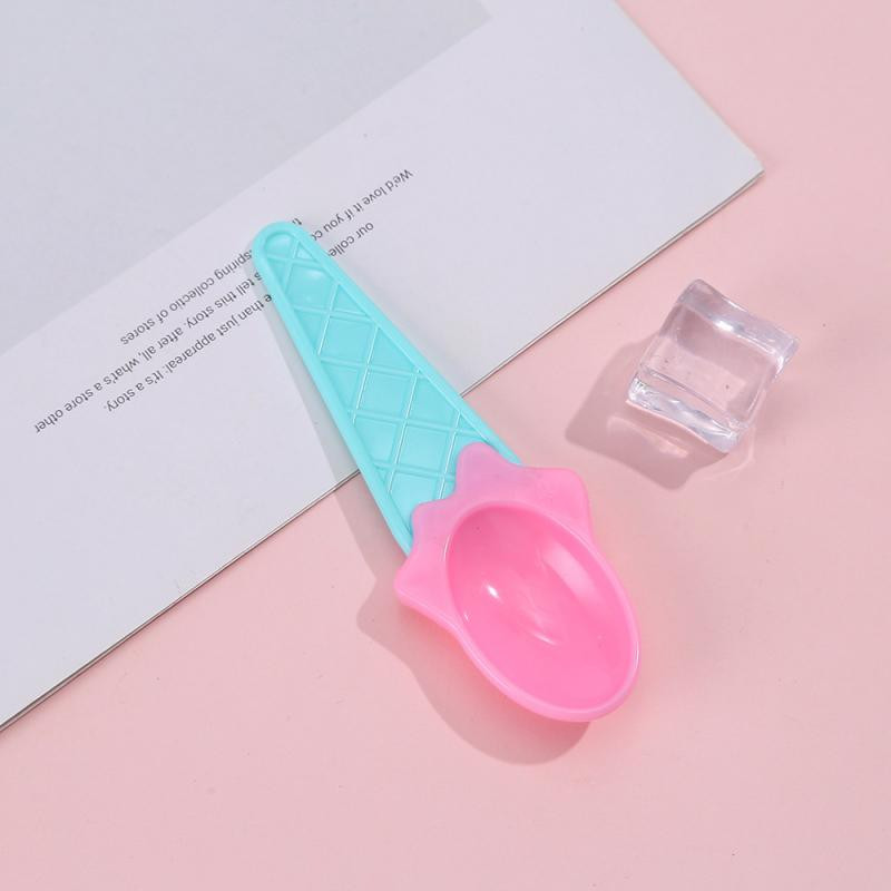 4tk Macaroni värviline jäätiselusikas armas pudinglusikas magustoidulusikas lauanõud laste lusikas armas maitselusikas jäätise tööriist