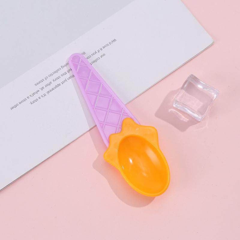 4tk Macaroni värviline jäätiselusikas armas pudinglusikas magustoidulusikas lauanõud laste lusikas armas maitselusikas jäätise tööriist