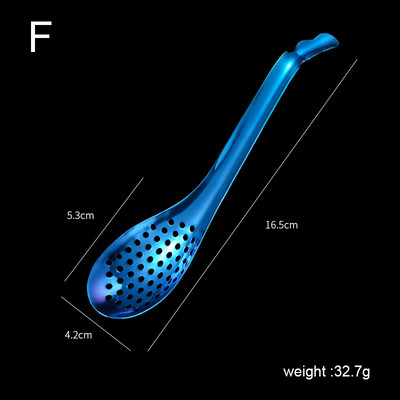 Žlica za kavijar od nehrđajućeg čelika s 56 rupa Naprave za kuhanje Cjedilo za žumanjak Cjedilo za kavijar Kuhinjski alati Pribor za kuhanje