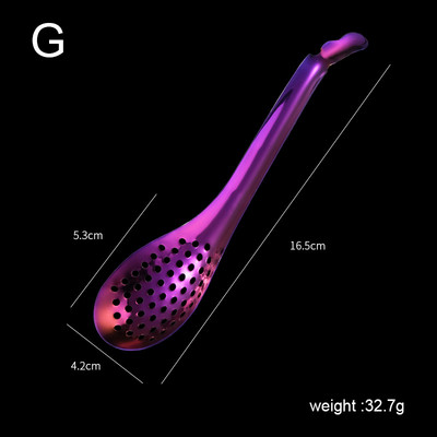 Žlica za kavijar od nehrđajućeg čelika s 56 rupa Naprave za kuhanje Cjedilo za žumanjak Cjedilo za kavijar Kuhinjski alati Pribor za kuhanje