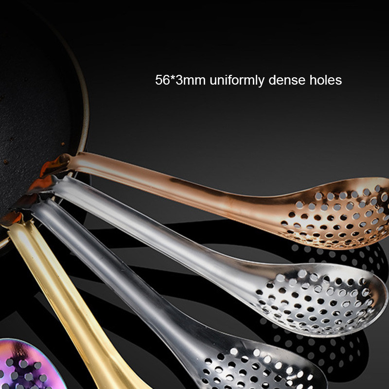 Žlica za kavijar od nehrđajućeg čelika s 56 rupa Naprave za kuhanje Cjedilo za žumanjak Cjedilo za kavijar Kuhinjski alati Pribor za kuhanje