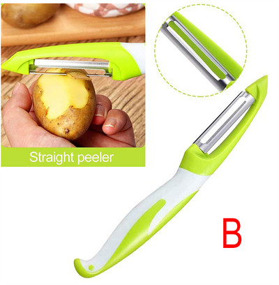 Kartuli-porgandi-puuviljade riiv Köögivilja viilutaja Koorimisnuga Roostevabast terasest koorija Zester Raseerija Terav Lõikur Köögitööriistad