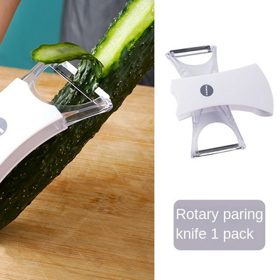 Puuviljakoorija koduköögitask Multifunktsionaalne köögiviljakartulikoorija õunakoorija kraapimiskoorija Pöörake koorimisnuga