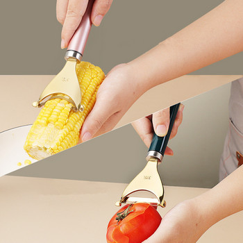 Ръчна белачка за царевица от неръждаема стомана вършачка за премахване трошачка за храна сепаратор креативни инструменти за плодове и зеленчуци кухненски аксесоари