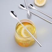 1 žlica za miješanje s dugom drškom, žlica od nehrđajućeg čelika 304, žlica za led, žlica za miješanje meda i kave, posebna kuhinjska žlica, žlica za sol