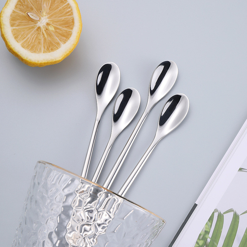 1 žlica za miješanje s dugom drškom, žlica od nehrđajućeg čelika 304, žlica za led, žlica za miješanje meda i kave, posebna kuhinjska žlica, žlica za sol