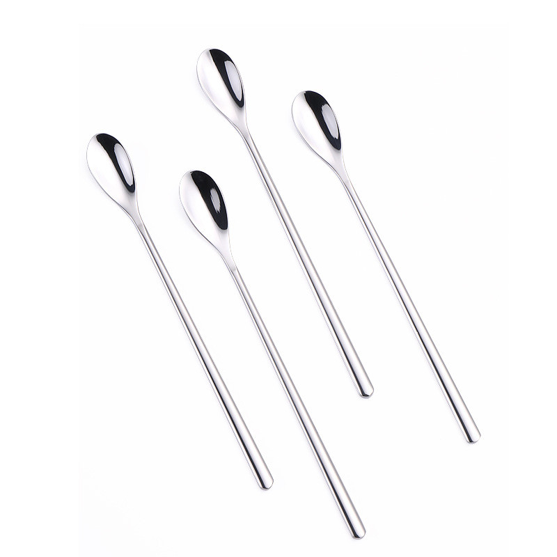 1 žlica za miješanje s dugom drškom, žlica od nehrđajućeg čelika 304, žlica za led, žlica za miješanje meda i kave, posebna kuhinjska žlica, žlica za sol