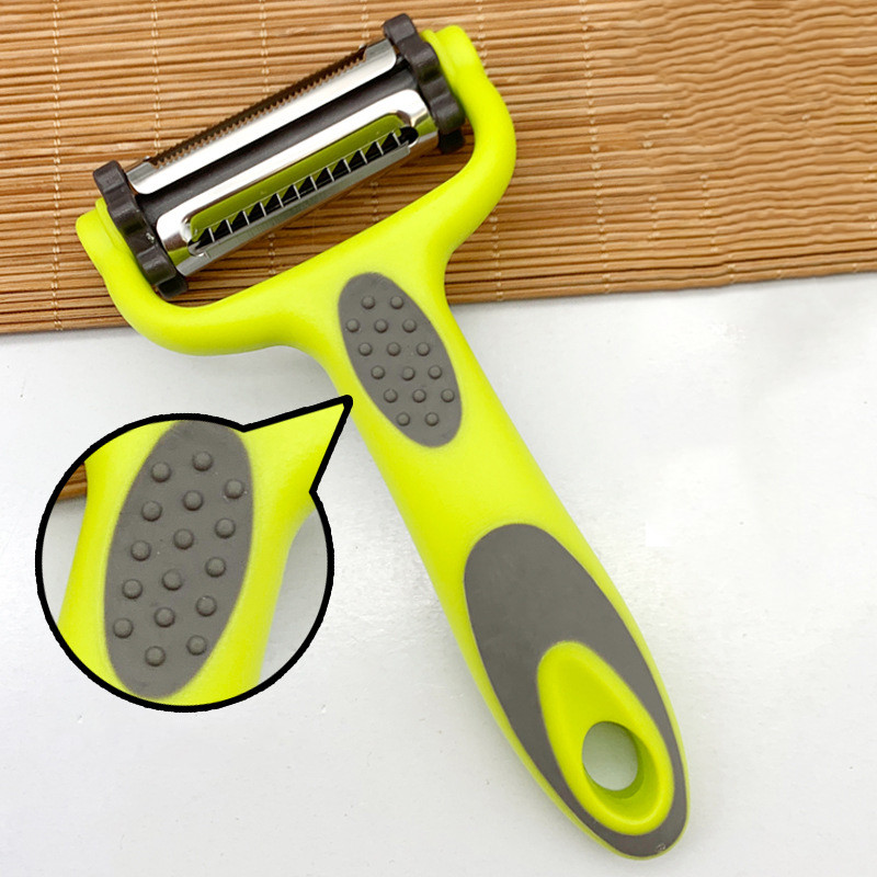 3 viename daržovių skustuvas virtuvės nerūdijančio plieno daugiafunkcinis obliavimo staklės Vaisių agurkų lupimas Buitinių virtuvės įrankių priedai