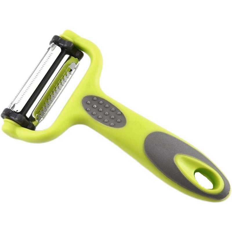 3 viename daržovių skustuvas virtuvės nerūdijančio plieno daugiafunkcinis obliavimo staklės Vaisių agurkų lupimas Buitinių virtuvės įrankių priedai