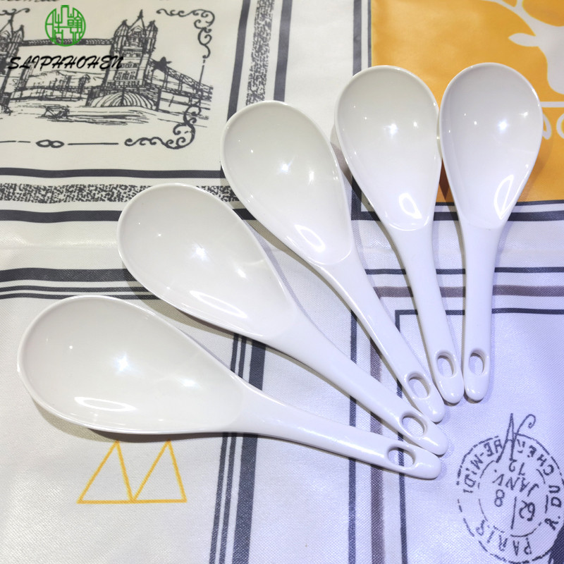 Ryžové lyžičky A5 Melamínový riad Domácnosť Malá lyžička Reštaurácia Hotel Občerstvenie Dom Jedáleň Veľká lyžica Melamínový riad