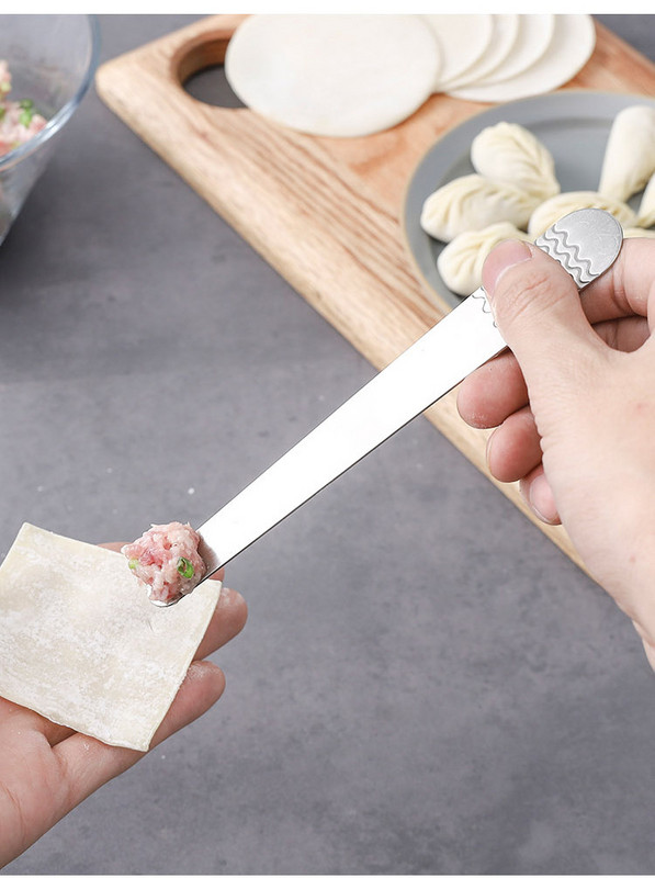 2tk 304 roostevabast terasest pelmeenide täidislusikas libisemiskindel täidisega pulk Köögisaiake Wontoni pelmeenide valmistamise tööriistade tarvikud