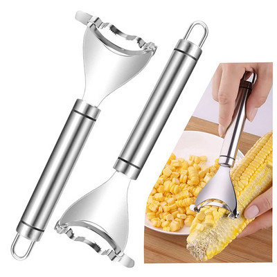 304 din oțel inoxidabil porumb trecător Stripper Peeler Instrument de bucătărie Cutter porumb Cob Peeler Stripper Kernel Cutter Gadgets de bucătărie