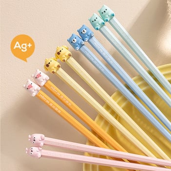 5 ζεύγη Chopsticks Φορητά ταξιδιωτικά χαριτωμένα ξυλάκια Food Sushi Sticks Αντιολισθητικά επαναχρησιμοποιούμενα εύκολα στο καθάρισμα