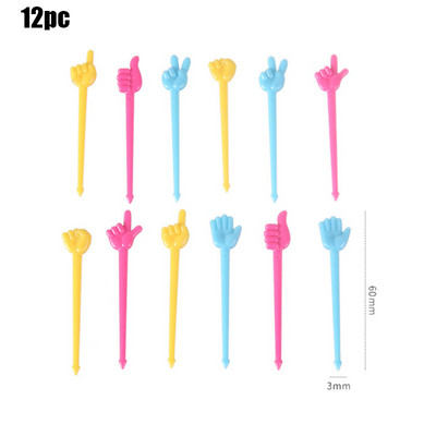 Nauji Animal Fruit Fork Castle Vaisių maisto krapštukai Bento Box Rinktukai Animacinių filmų gyvūnų maisto dantų krapštukai Bento Box Priedai