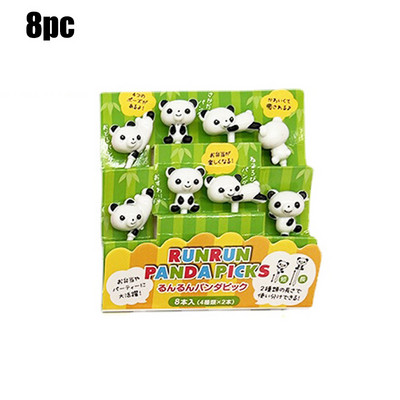 Nauji Animal Fruit Fork Castle Vaisių maisto krapštukai Bento Box Rinktukai Animacinių filmų gyvūnų maisto dantų krapštukai Bento Box Priedai