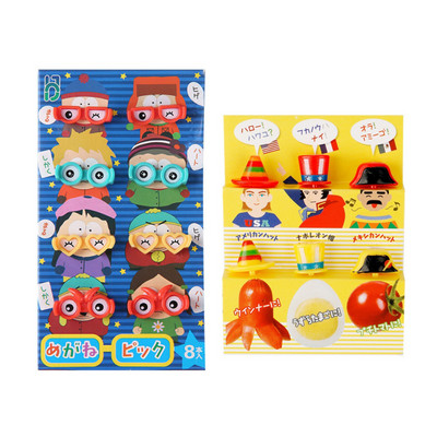 Nauji Animal Fruit Fork Castle Vaisių maisto krapštukai Bento Box Rinktukai Animacinių filmų gyvūnų maisto dantų krapštukai Bento Box Priedai