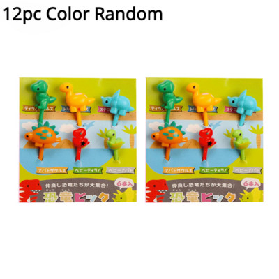 Nauji Animal Fruit Fork Castle Vaisių maisto krapštukai Bento Box Rinktukai Animacinių filmų gyvūnų maisto dantų krapštukai Bento Box Priedai