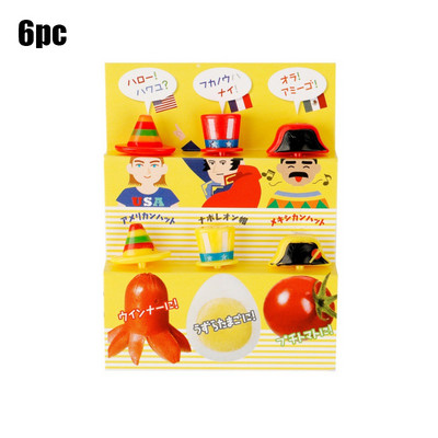 Nauji Animal Fruit Fork Castle Vaisių maisto krapštukai Bento Box Rinktukai Animacinių filmų gyvūnų maisto dantų krapštukai Bento Box Priedai