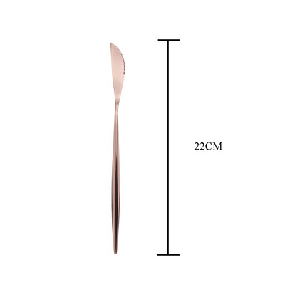 Set de tacâmuri curcubeu din oțel inoxidabil 304 cuțit furculiță lingură linguriță set de tacâmuri de bucătărie 4 buc.