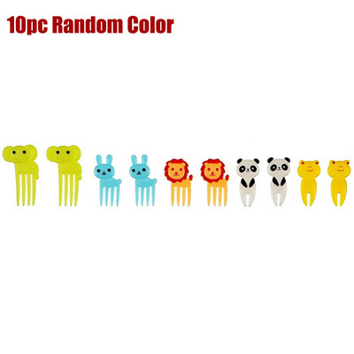 Životinja Voće Vilica Prehrambena plastika Mini crtić Dječja torta Voće Čačkalica Bento Ručak Bento Dodaci Dekoracija za zabavu