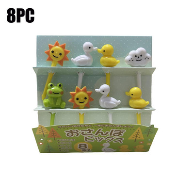 Životinja Voće Vilica Prehrambena plastika Mini crtić Dječja torta Voće Čačkalica Bento Ručak Bento Dodaci Dekoracija za zabavu