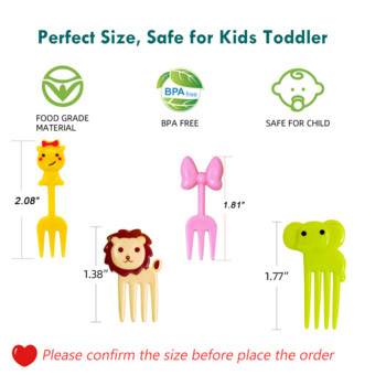 Palillos Para Fruta De Niños Kids Rat Head Bow Food Picks Cartoon Cute Bento Forks for Lunch Box Διακοσμητικά αξεσουάρ