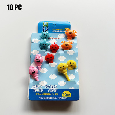 Palillos Para Fruta De Niños Kids Rat Head Vibu Toiduvalik Multikas armsad Bento kahvlid lõunakarbi jaoks Dekoratiivsed aksessuaarid