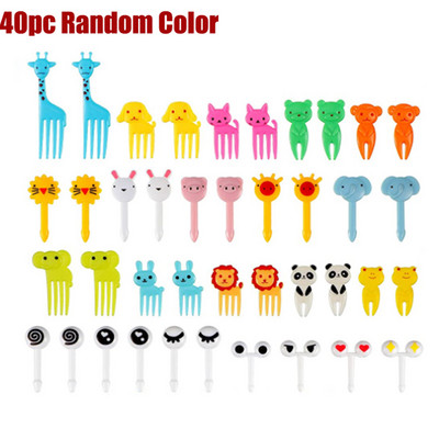 Palillos Para Fruta De Niños Kids Rat Head Vibu Toiduvalik Multikas armsad Bento kahvlid lõunakarbi jaoks Dekoratiivsed aksessuaarid