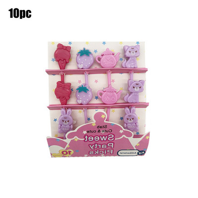 Palillos Para Fruta De Niños Kids Rat Head Vibu Toiduvalik Multikas armsad Bento kahvlid lõunakarbi jaoks Dekoratiivsed aksessuaarid