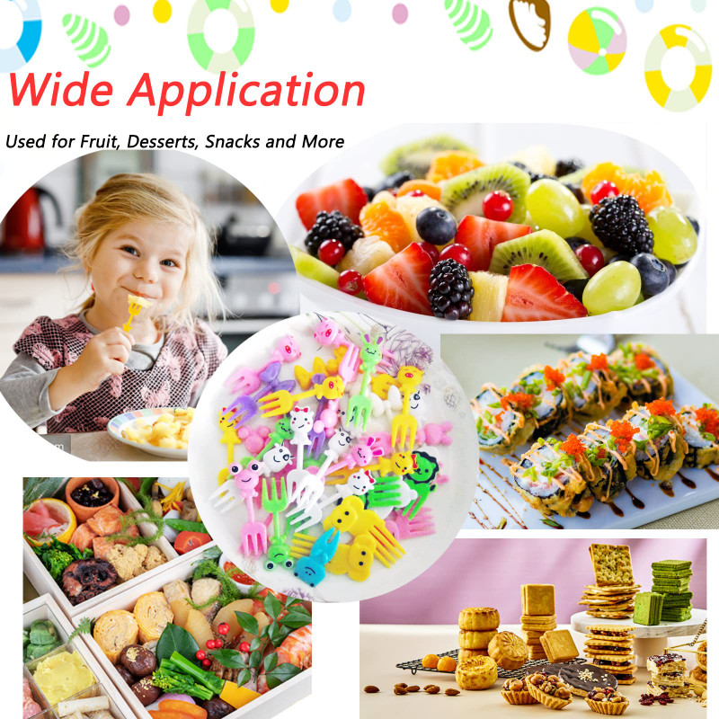 Palillos Para Fruta De Niños Kids Rat Head Vibu Toiduvalik Multikas armsad Bento kahvlid lõunakarbi jaoks Dekoratiivsed aksessuaarid