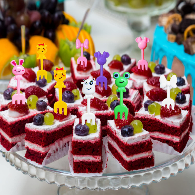 Palillos Para Fruta De Niños Kids Rat Head Vibu Toiduvalik Multikas armsad Bento kahvlid lõunakarbi jaoks Dekoratiivsed aksessuaarid