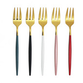 6/12kom Set vilica za kolače Posuđe od nehrđajućeg čelika za voćnu salatu Šarena mala vilica Ogledalo Pribor za jelo Kuhinjski dodaci