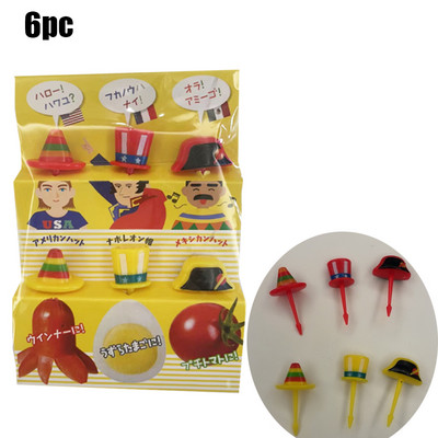 Crtić s voćem vilica čačkalica slatka životinja izbor hrane mini boca umaka kutija za ručak ukras dječji dodatak prehrani alat