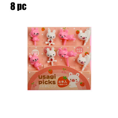 Crtić s voćem vilica čačkalica slatka životinja izbor hrane mini boca umaka kutija za ručak ukras dječji dodatak prehrani alat