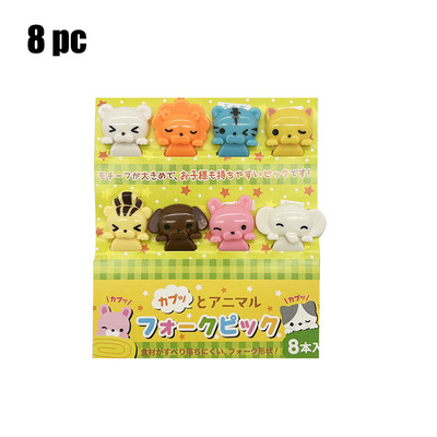 Crtić s voćem vilica čačkalica slatka životinja izbor hrane mini boca umaka kutija za ručak ukras dječji dodatak prehrani alat