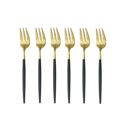 Mat set vilica za kolače od 6/12 komada Posuđe od nehrđajućeg čelika za voćnu salatu Šarene male vilice Pribor za jelo Kuhinjski dodaci