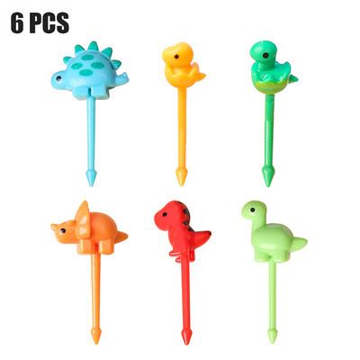 Animal Farm Dinosaur Fruit Fork Mini Cartoon Παιδικό Σνακ Κέικ Επιδόρπιο Επιλογή Οδοντογλυφίδα Bento Μεσημεριανά Διακόσμηση πάρτι