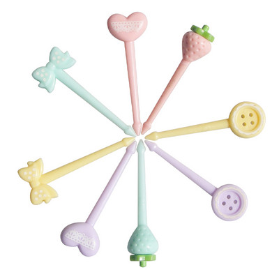 Animal Farm Dinosaur Fruit Fork Mini Cartoon Παιδικό Σνακ Κέικ Επιδόρπιο Επιλογή Οδοντογλυφίδα Bento Μεσημεριανά Διακόσμηση πάρτι