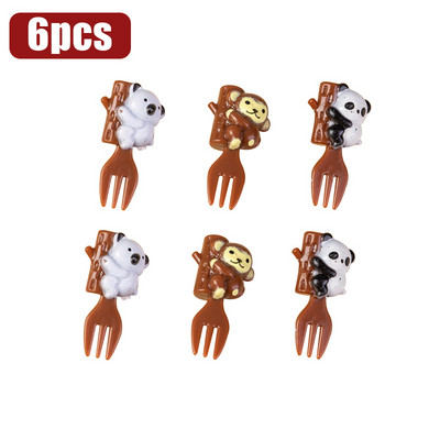 Animal Farm Dinosaur Fruit Fork Mini Cartoon Παιδικό Σνακ Κέικ Επιδόρπιο Επιλογή Οδοντογλυφίδα Bento Μεσημεριανά Διακόσμηση πάρτι