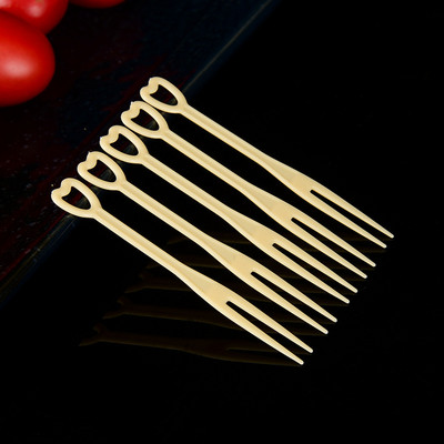 100 tk Puuviljakahvli kook Magustoit Toit Puuviljakork Laste Suupiste Minipidu Festival Armastus Lauanõud Kaunistus Plastikust hambaork